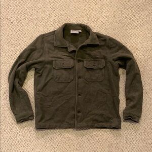 Naked & Famous Denim Olive Shirt Jacket